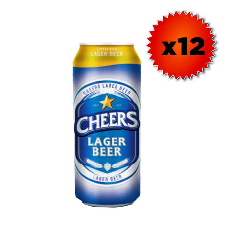 Cheers Beer (Can) - 490ml x 12 - 5.6%