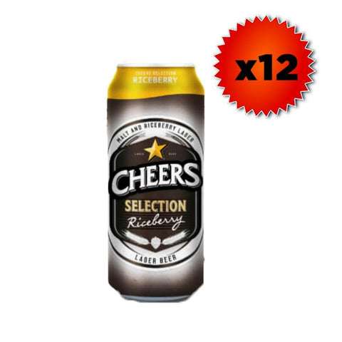 Cheers Riceberry Selection Lager - 490ml x 12 - 5.0%