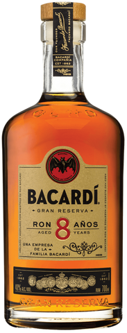 Bacardi 8 Years Old Rum - 750ml - 40%