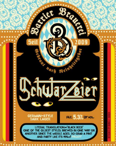 Barrier Brauerei Schwarbier (Can) - 473ml - 6.1%