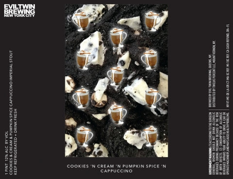 Evil Twin Cookies 'N Cream 'N Pumpkin Spice 'N Cappuccino (Can) - 473ml - 12%