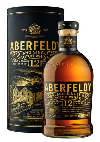 Aberfeldy 12 Years Old Single Malt Scotch Whisky - 750ml - 40%