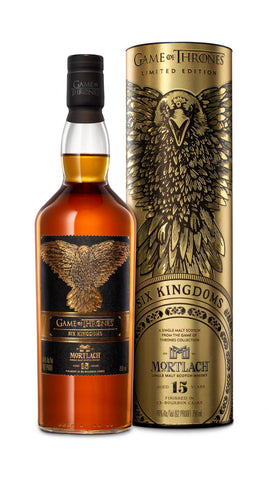 Mortlach 15 Year Old Single Malt Scotch Whisky Game of Thrones Six Kingdoms - 750ml - 46%
