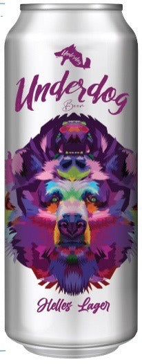 Underdog Helles Lager (Can) 490ml - - 5